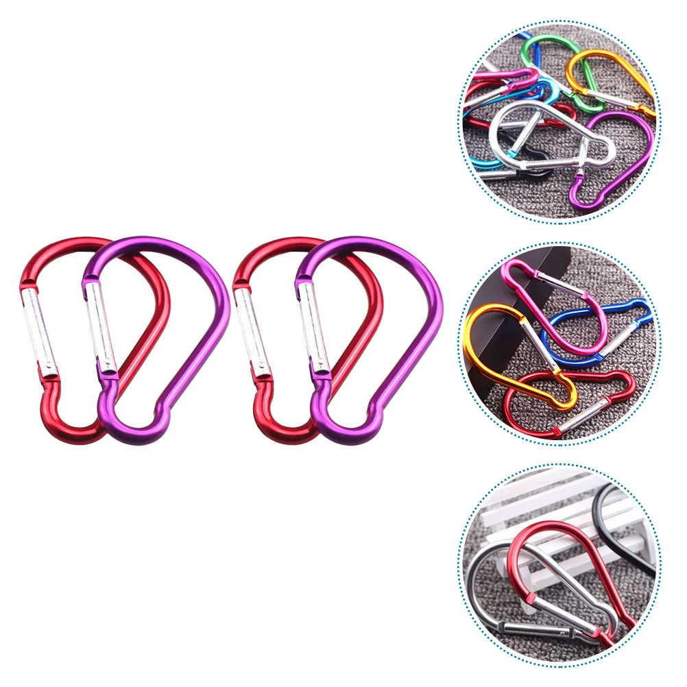 

Carabiner Camping Carabine Keychain Hanging Climbing Hook Clip Key Hooks Keyring Lockingshape D Clips Mini Buckles Duty Heavy