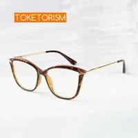 toketorism anti blue lenses optical frame for female vintage eyeglasses prescription glasses 6302