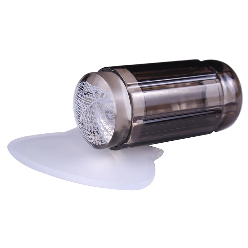 Штамповка для ногтей трафареты Желейный штамп чистая прозрачная головка скребок