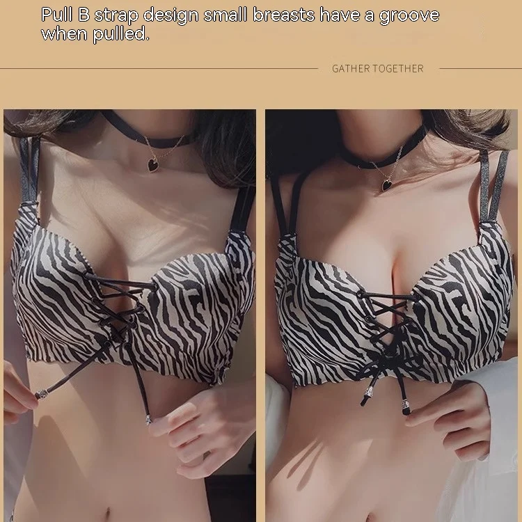 Новинка сексуальное леопардовое женское нижнее белье UBAU поли маленькая грудь