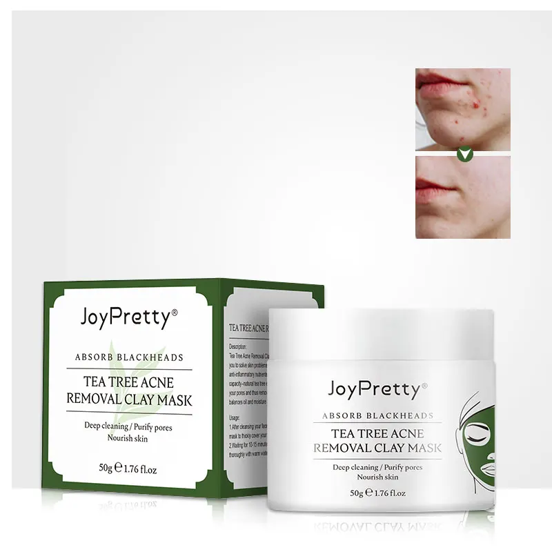 Глиняная маска AUQUEST с изображением чайного дерева для удаления акне лица против