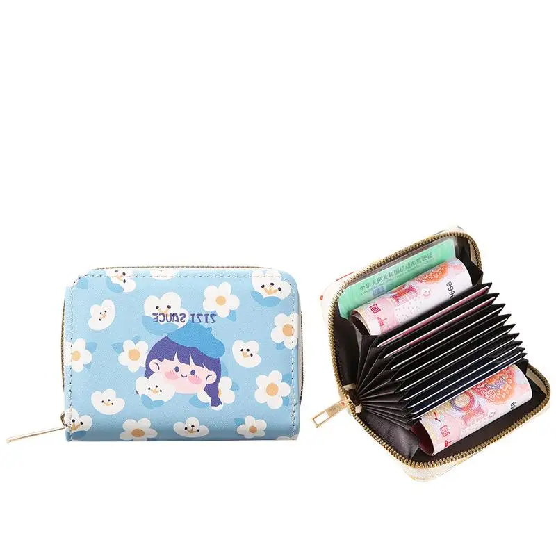 

Large Capacity Credit Card Holder Cartoon Girls' Heart Wallet Card Bag All In One Bag Card Wallet Porte Carte Purse Rfid Wallet
