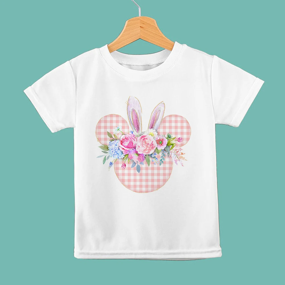 

Cute Mickey Mouse Head Child Print T-Shirts Comfy Disney White Summer New Products Short Sleeve Kids T Shirts Baby Girl Boy 3-8T