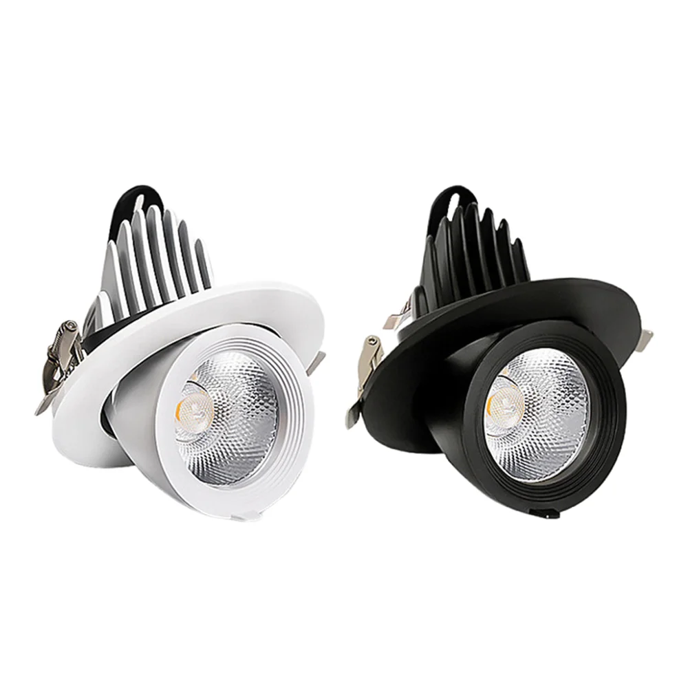 

Dimmable Built-In Retractable Elephant Trunk Lamp 12w 18w 25w 35w CREE Cob Led Downlights Adjustable 360 ​​° Ceiling Spot Lights