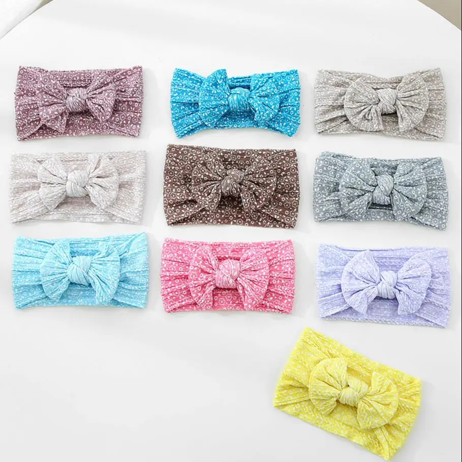 

Cable Knit Print Baby Headband Soft Elastic Hair Bands Flower Baby Bow Headbands Cute Children Toddler Newborns Hair Accessories