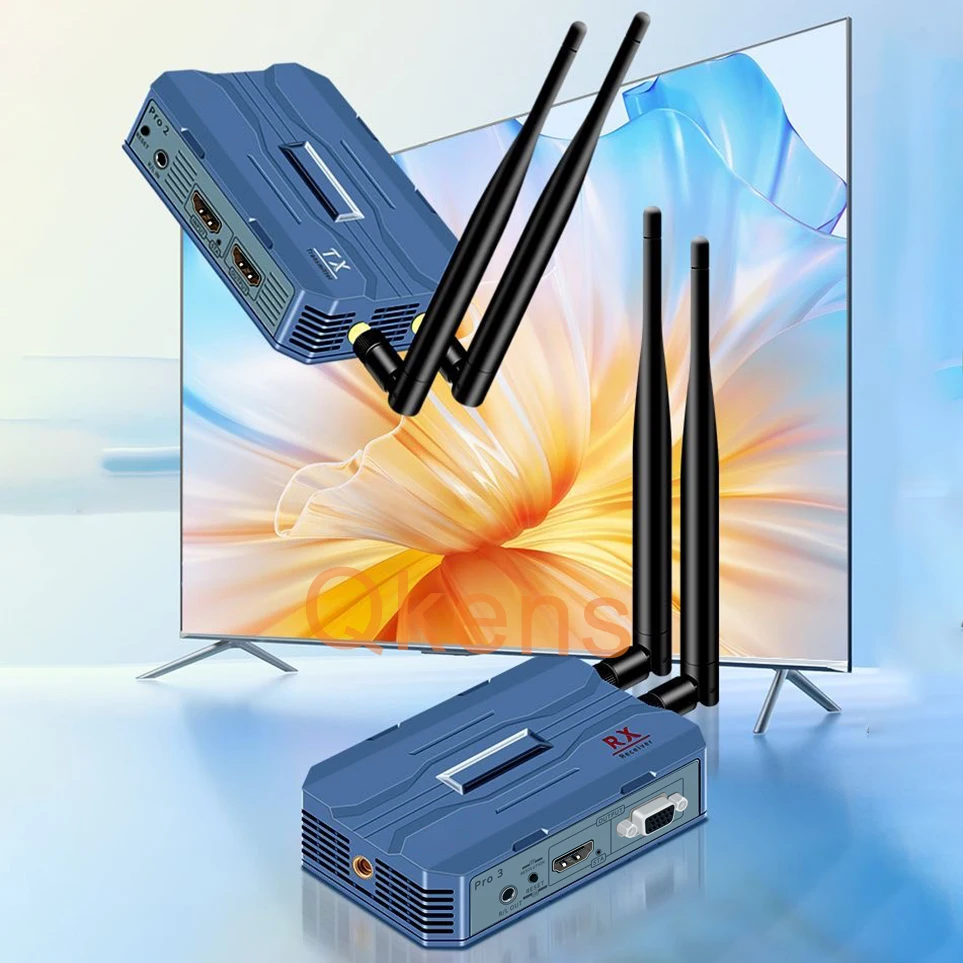 1080p 4K беспроводной передатчик и приемник видео Rj45 Ethernet-кабель VGA HDMI удлинитель для камеры, ноутбука, ПК к телевизору (art.: 3920d3e4d39fa) - 3920d3e4d39fa
