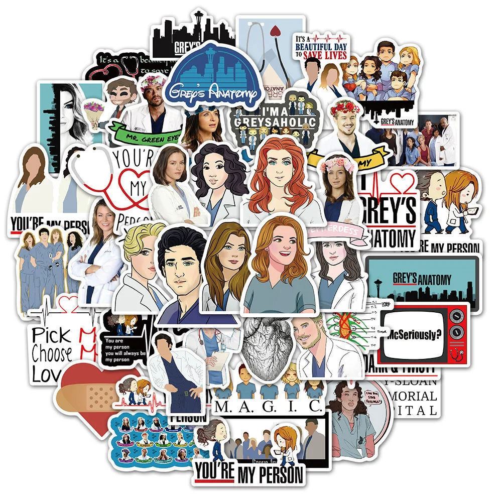 

10/30/50 шт., водостойкие наклейки с рисунком сериала