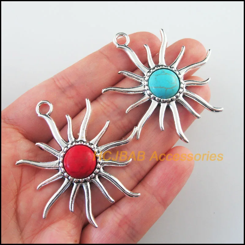 Модные подвески в виде цветов, 4 шт.