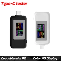 portable type c bidirectional dc tester color display current voltage tester tools digital monitor power detector charger