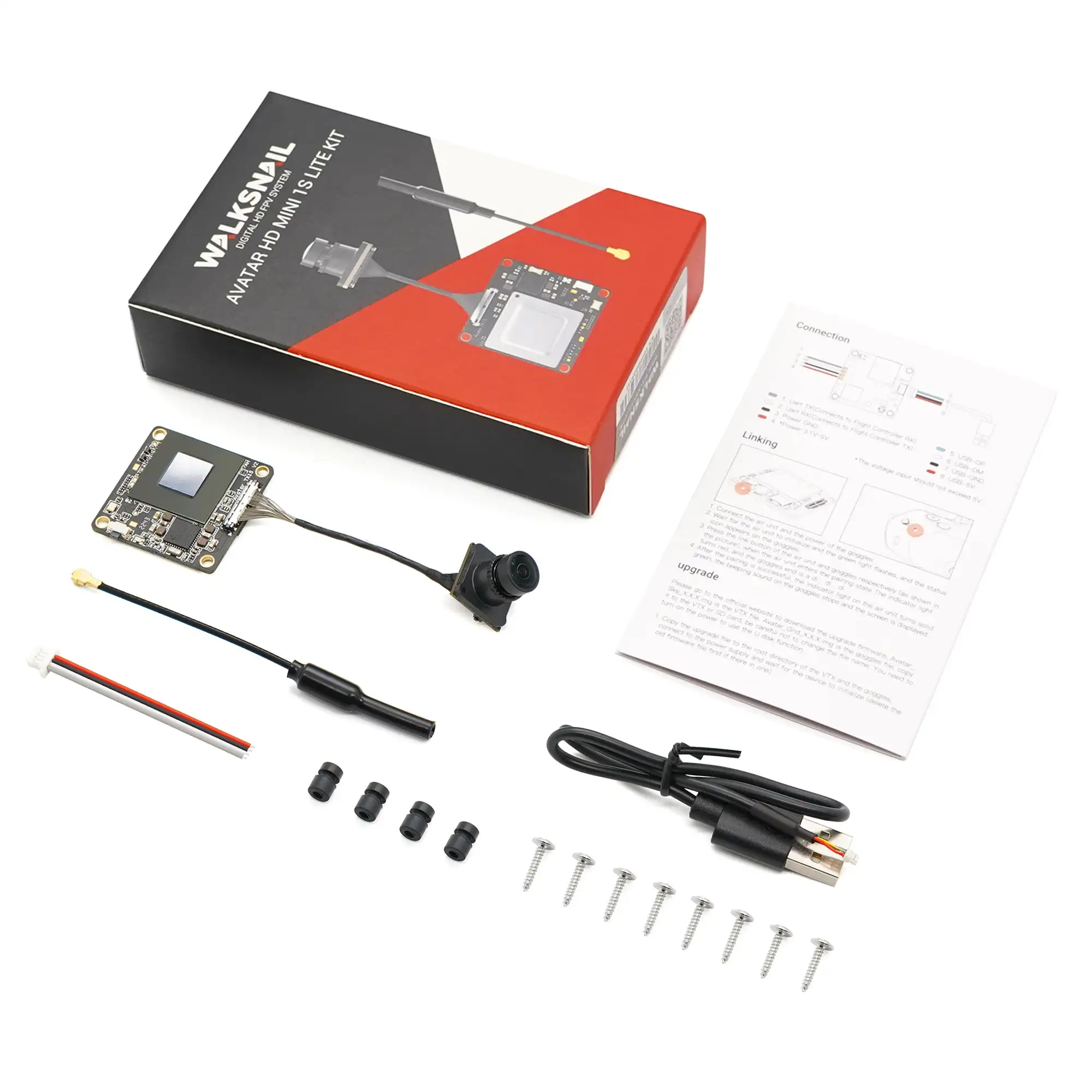 

Walksnail Avatar HD Mini 1s Lite Kit 14X14mm Avatar Lite Camera для FPV Freestyle Tinywhoop Cinewhoop Drones DIY Parts