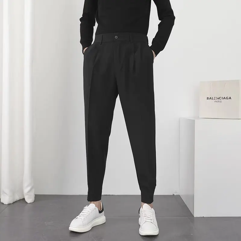 

2023 New Trousers Cargo Pants Men's Clothing Techwear Joggers Legged Elastic Pant Streetwear Casual Spring and Summer