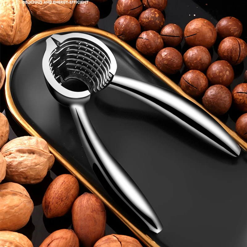 portable nut cracker kitchen gadgets tool sheller almond walnut hazelnut opener metal opener nutcracker kitchen accessories free global shipping