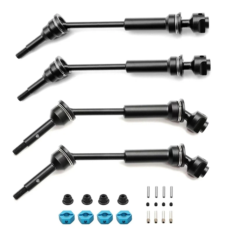 

4Pcs Front And Rear Drive Shafts For 1/10 Traxxas Slash Rustler Hoss Stampede VXL 4X4 RC Car Upgrade Spare Parts