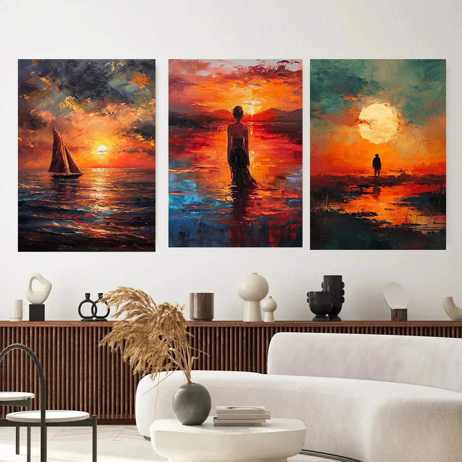 Картина на холсте Морская пляжная девушка