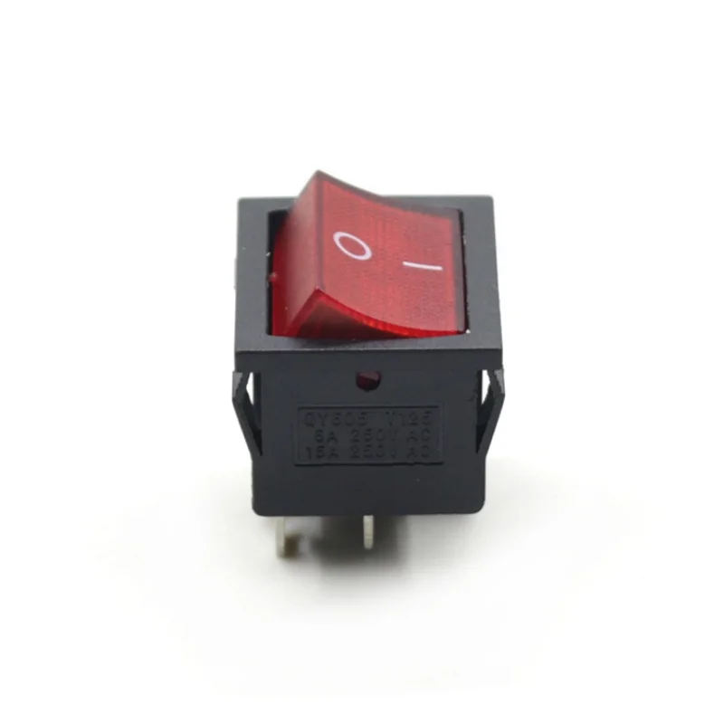 KCD5 21*24 мм клавишный переключатель 4-контактный 2-позиционный 6 А 250 В 10 переменного