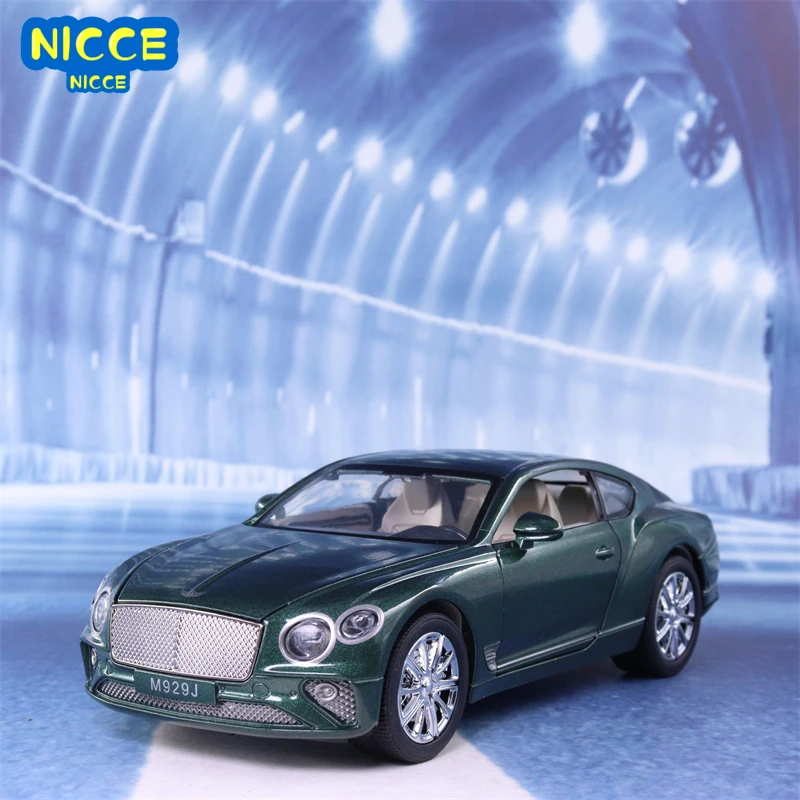 

Nicce 1:24 Bentley Continental GT Модель автомобиля из сплава, литая металлическая Игрушечная модель автомобиля, коллекция со звуком и светом, подарок для ...