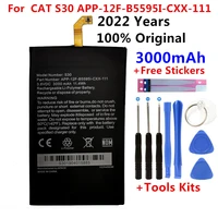 100 original new for caterpillar cat s30 battery 3000mah app 12f b5595i cxx 111 batteries batteries gift tools