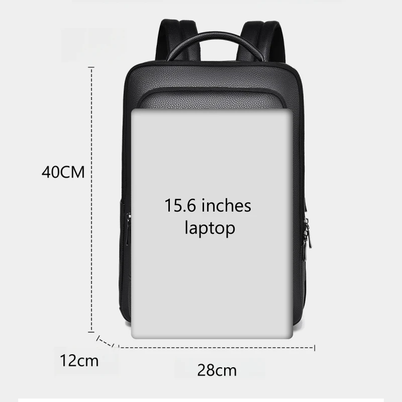 Брендовые мужские деловые рюкзаки JEEP BULUO из натуральной кожи высококачественный