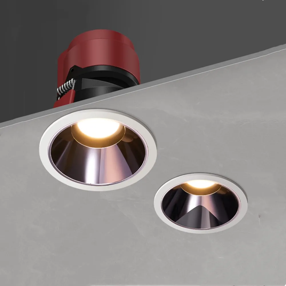 Глубокий антибликовый встраиваемый точечный светильник 220 В 110 Светодиодный 15 Вт