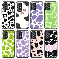 cow print wallpaper phone case for samsung galaxy a02 a10 a20 a21s a31 a40 a41 a42 a50 a51 a52 a70 a71 a72 a03s a32 a22 a82