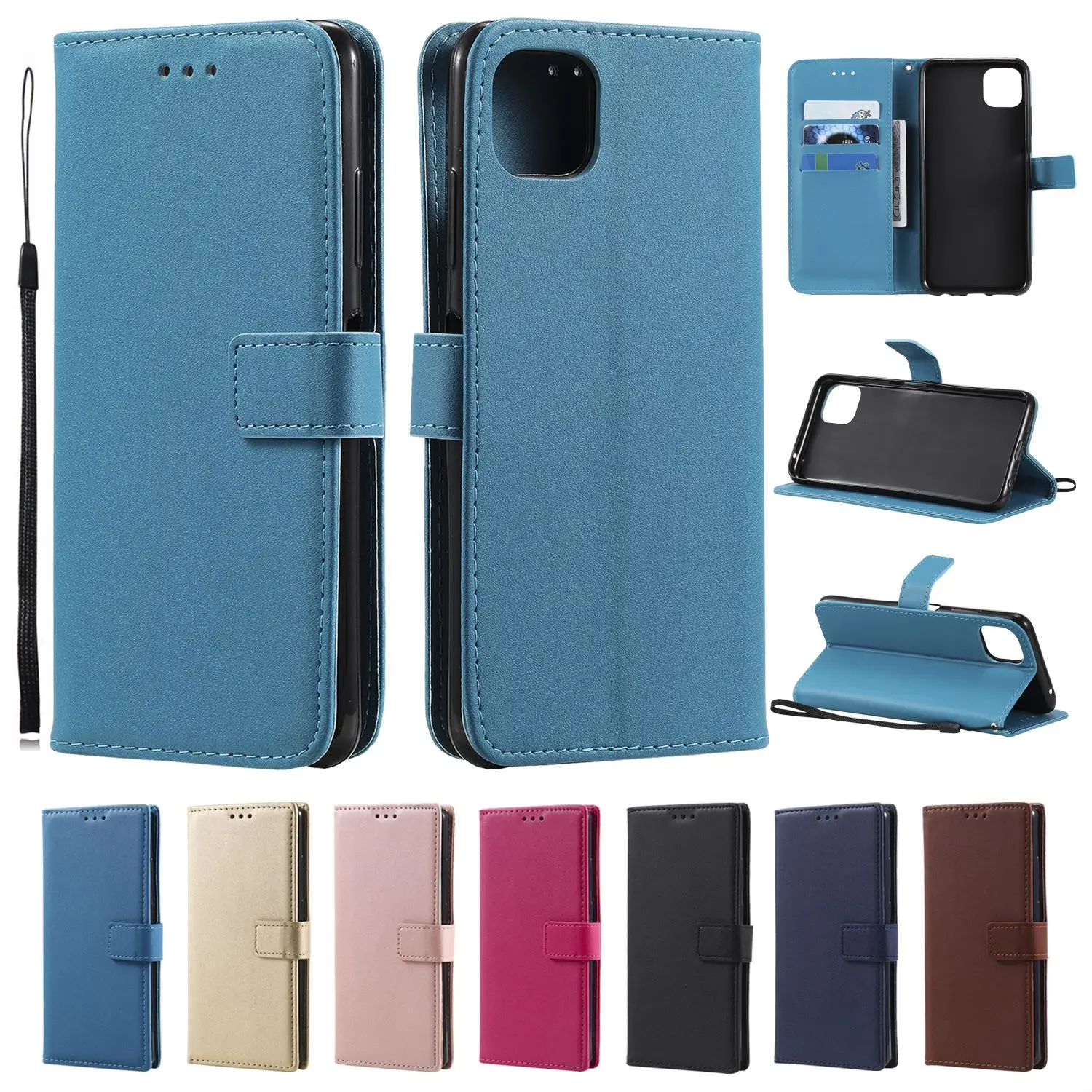 

Wallet Holster Phone Case For Huawei P7 P8 P9 P10 P20 P30 P40 Lite Mini P30 P40 Pro P Smart Nova 2i 3i 5i Leather Phone Cases