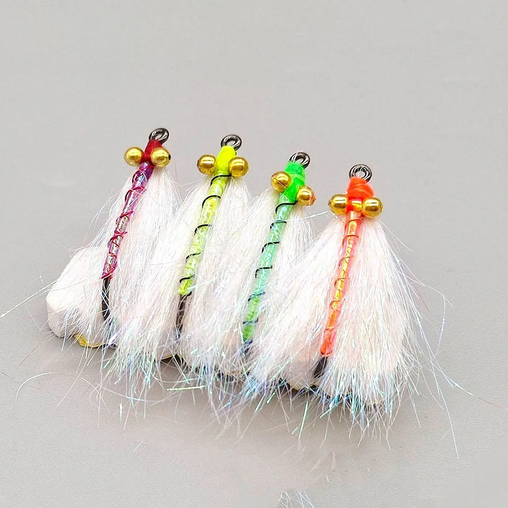 8pcs Fly Fishing Fly Hook Lure Baits For Herring Tilapia Topmouth Culter Redtail Fast Sinking Fishing Lures 8# 10# 12# 14# Hooks images - 6