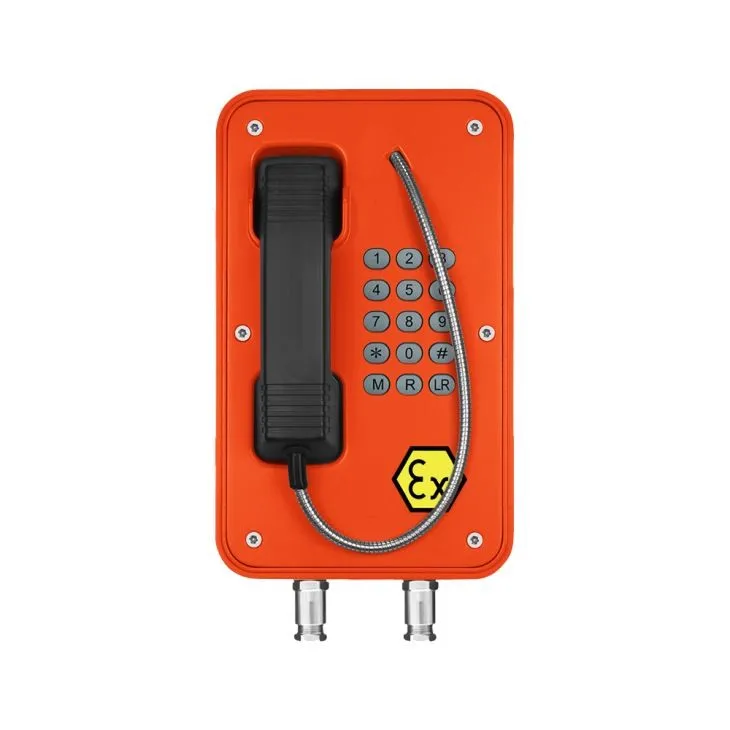 

Instrinsically safe telephone for harsh environment