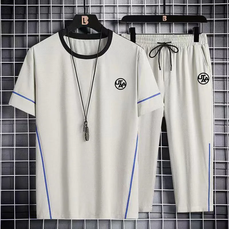 Golf Clothes Men's 2023 Summer Men's Golf Clothes Golf Shirt Golf Shorts 2-piece Set Golf Clothes Golf Clothes Men's T-shirt