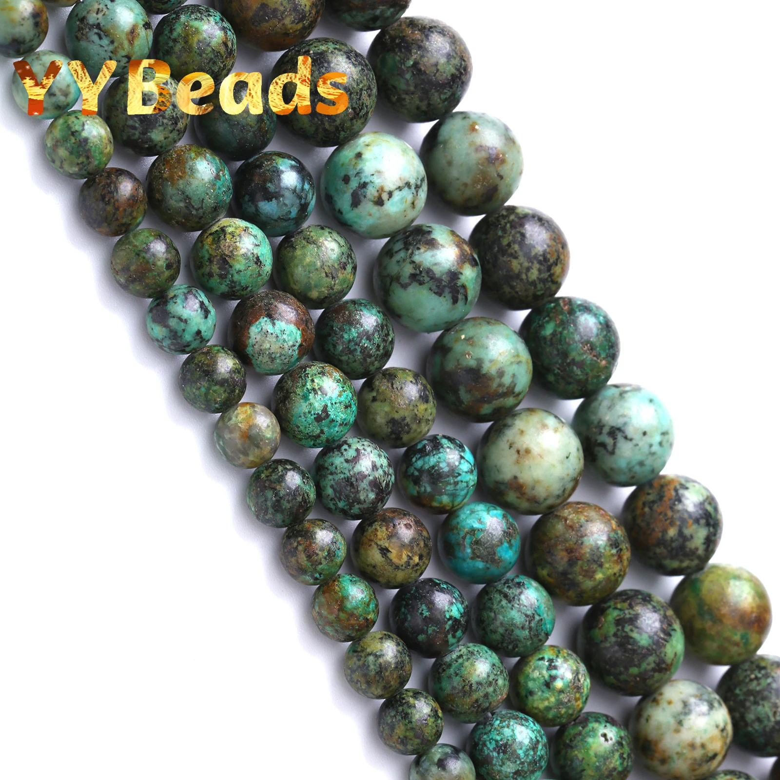 

Бусины из натурального зеленого искусственного камня для изготовления ювелирных изделий своими руками, браслет, ожерелье, энергия африкан...