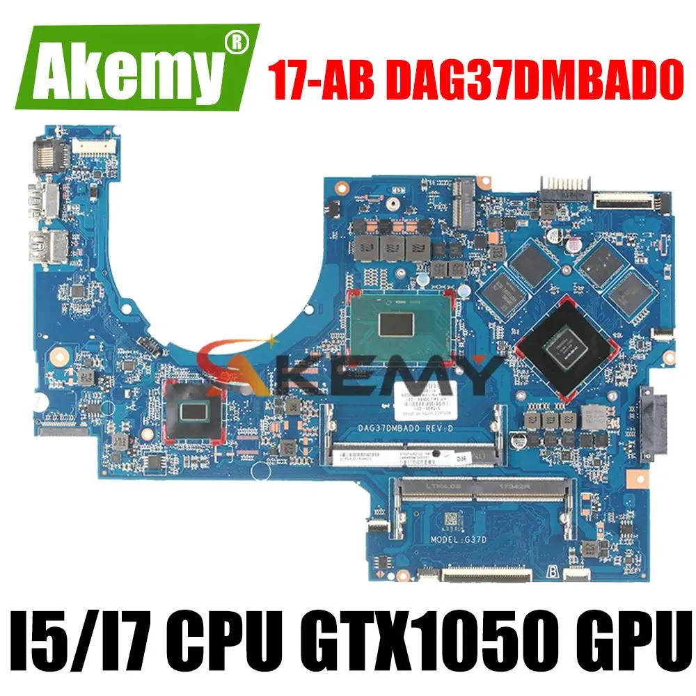 

DAG37DMBAD0 Motherboard For OMEN by HP 17-W 17-AB Laptop Motherboard Mainboard GTX1050 2GB 4GB GPU I5-7300HQ I7-7700HQ