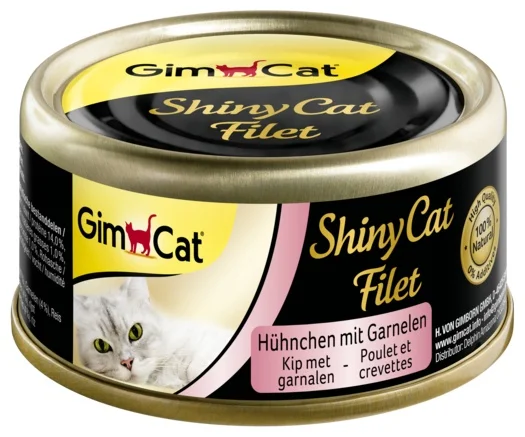 Гимрон влажная еда для кошек сетка Shinycat Frango и camarao | Дом сад