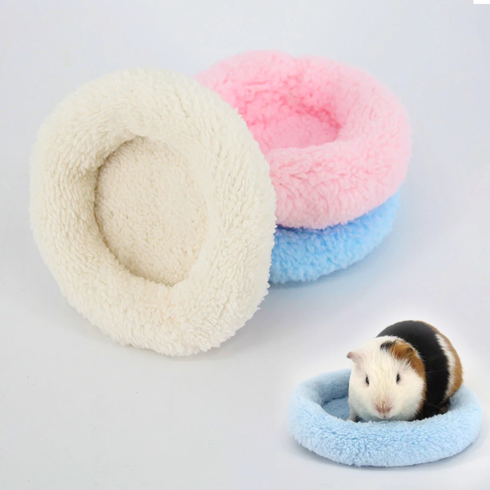 

Hamster Bed Cushion Rat House Nest Guinea Pig Rest Mat Soft Winter Warm Cotton Pad for Rodent Squirrel Chinchilla Hedgehog