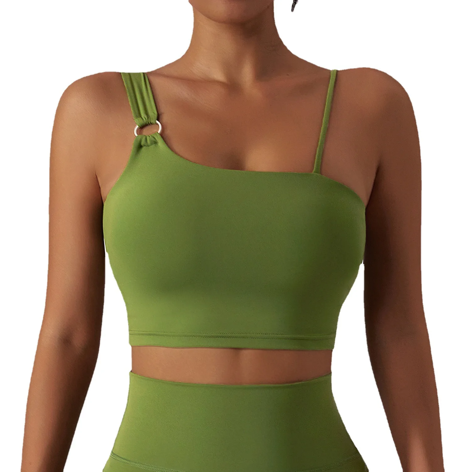 

European and American nude yoga bra, sexy and beautiful back sports bra, outdoor running and fitness clothes for women