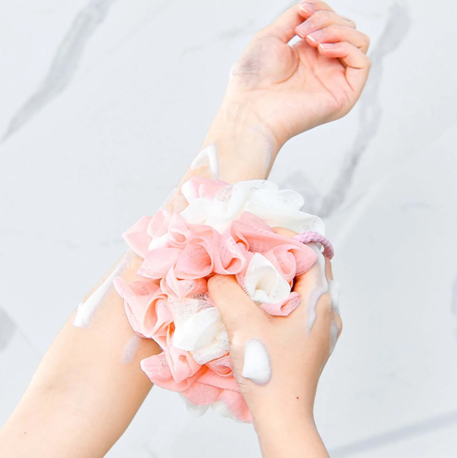 Новинка Мягкая сетчатая губка для ванны шарики ванной комнаты пышное средство