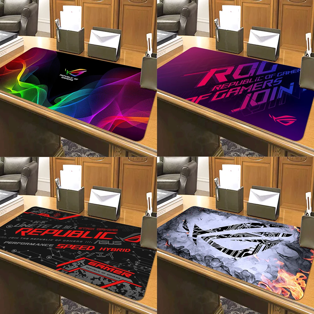

ROG ASUS 900x400 XXL Rubber Small PC Mousepad Gamer Gaming Mouse Pad Accessories Desk Keyboard Mat Computer Laptop Cute Mausepad