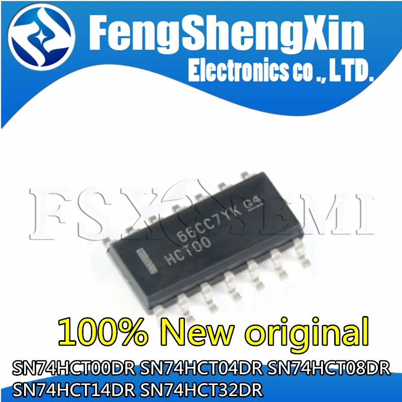 10 шт., HCT00, HCT04, HCT08, HCT14, HCT32, SN74HCT00DR, SN74HCT04DR, SN74HCT08DR, SN74HCT14DR, SN74HCT32DR, SOP