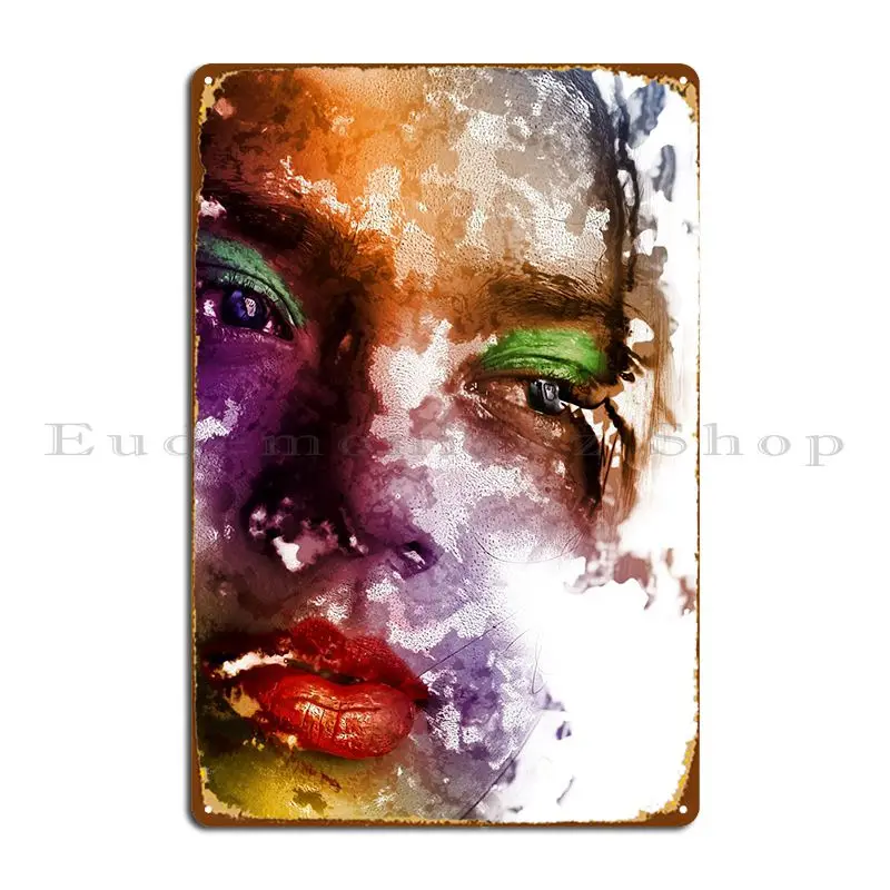 

Face Colors Metal Plaque Poster Create Garage Home Iron Club Tin Sign Poster