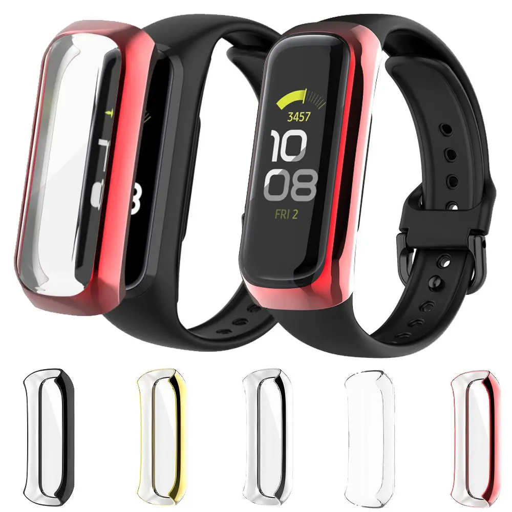 

TPU Plating Watch Case For Samsung Galaxy Fit2 Fit 2 SM-R220 Protective Cover Smartwatch Shockproof Full Screen Protector Shell