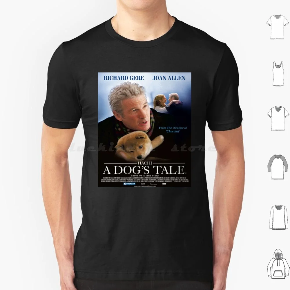 

Hachi : A Dog's Tale ( 2009 ) Movie T Shirt Big Size 100% Cotton A Dogs Tale Movie A Dogs Tale Film Hachiko Movie Hachiko
