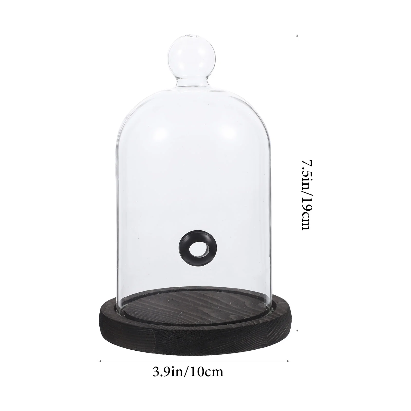 Стеклянная вытяжка крышка для торта поднос еды сетка курения деревянная дыма в