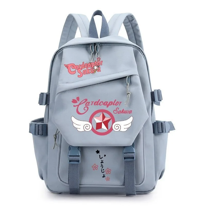 Сакура собирательница карт рюкзак 29 × 42 13 см черная синяя зеленая розовая белая