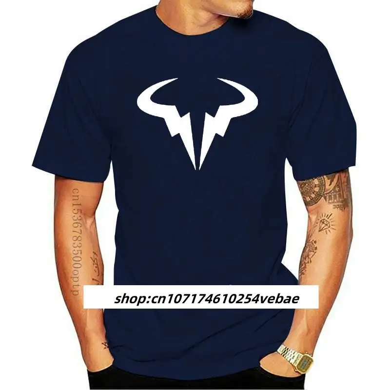 

New Summer 2021 Casual Short Sleeve Big Yards T Shirt Men Nadal Natto Bull Logo T-shirt Top Tees