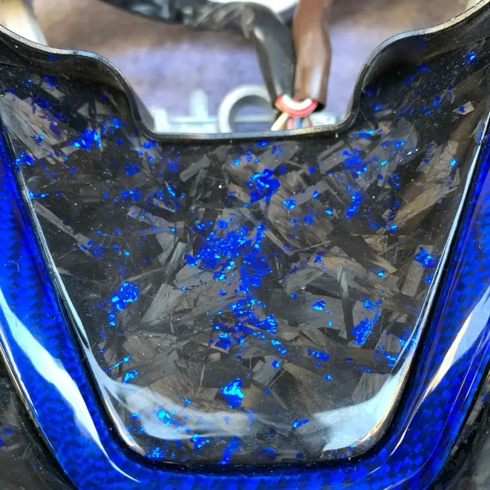 Кованое Кольцо дверного замка из углеродного волокна для Ford Mustang 2005-2009 круглая