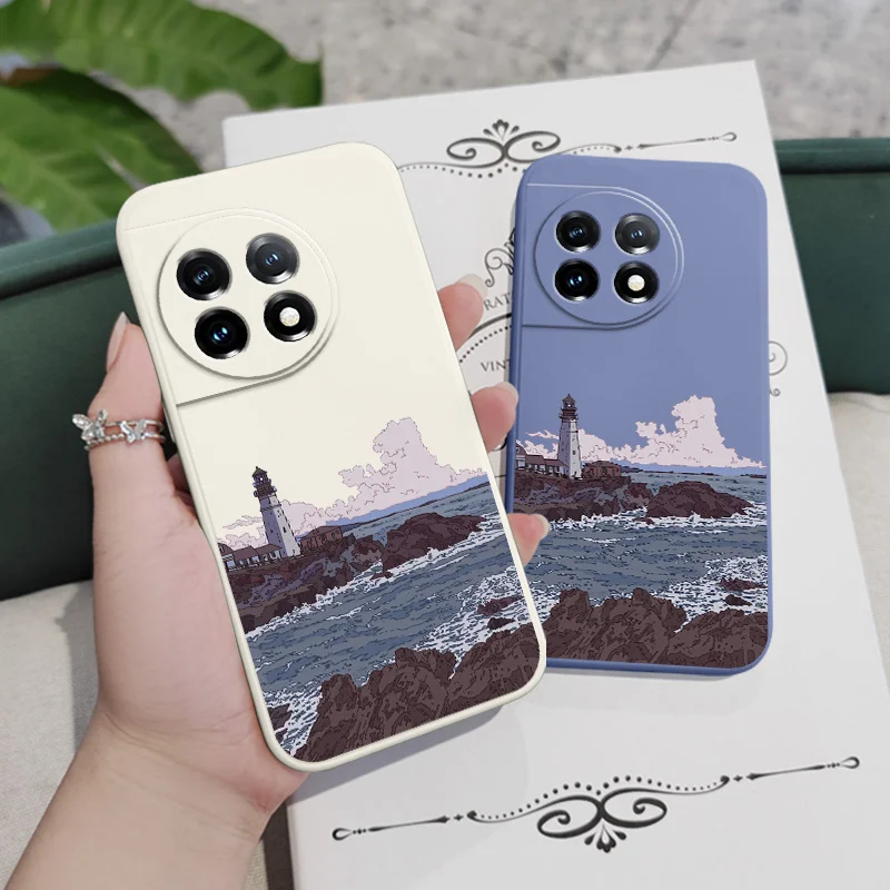 Фото Чехол для телефона, из жидкого силикона, для Oneplus 12 12R 11 11R 10 10R 10T 9R 9RT 9 8T 8 7 7T Pro №5
