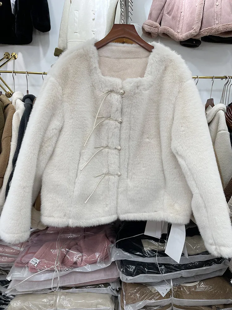 Женская верхняя одежда из интегрированного меха норки осень-зима 2023 свободный