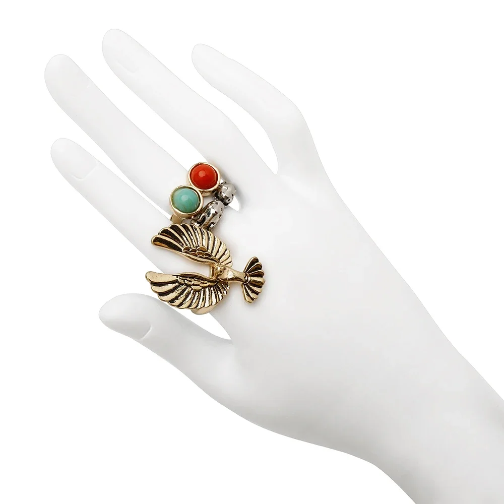 Набор колец из смолы в стиле ретро кольцо с орлом ювелирные изделия унисекс