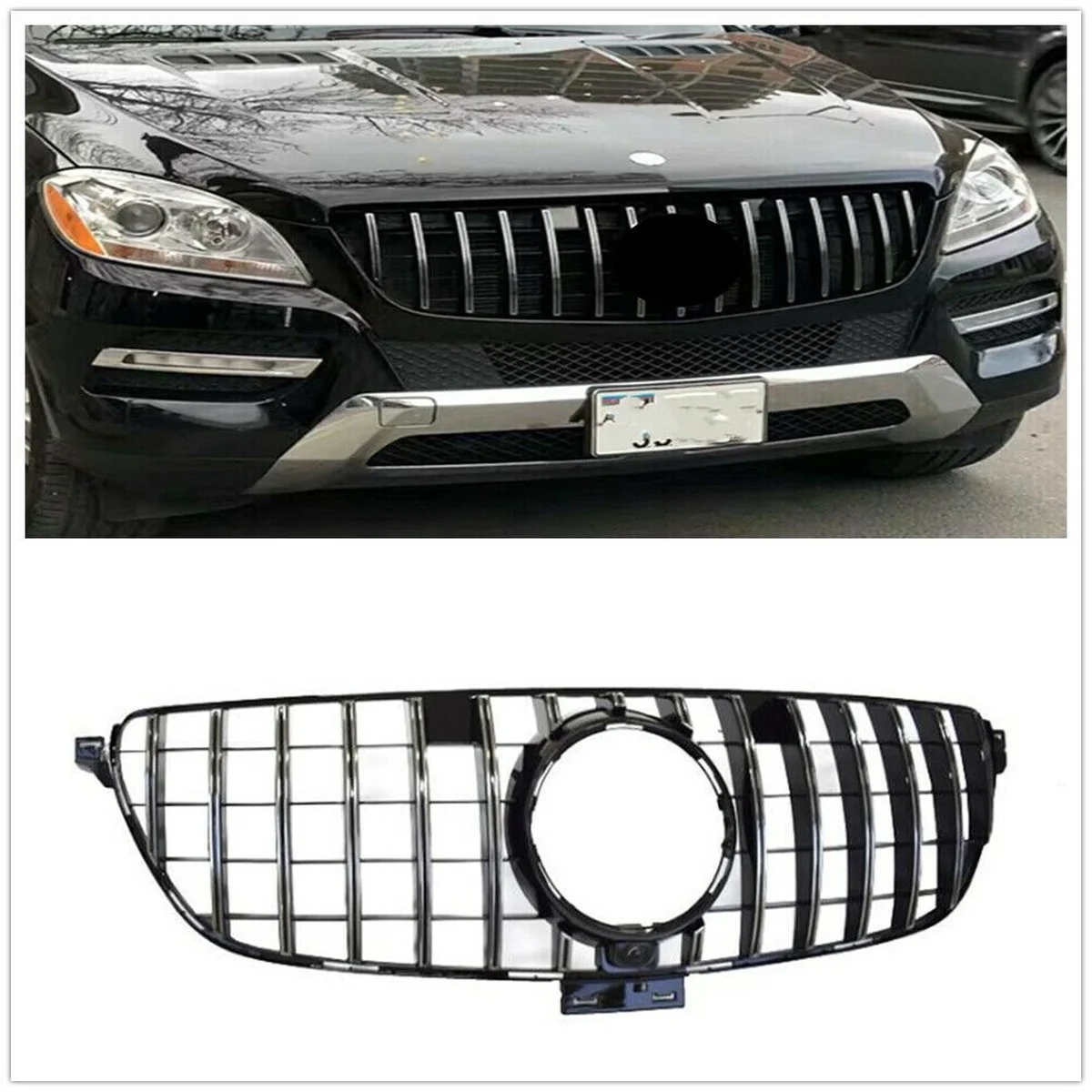 

1pc Front Grille For Mercedes Benz GLE Class W166 SUV 2015-2019
