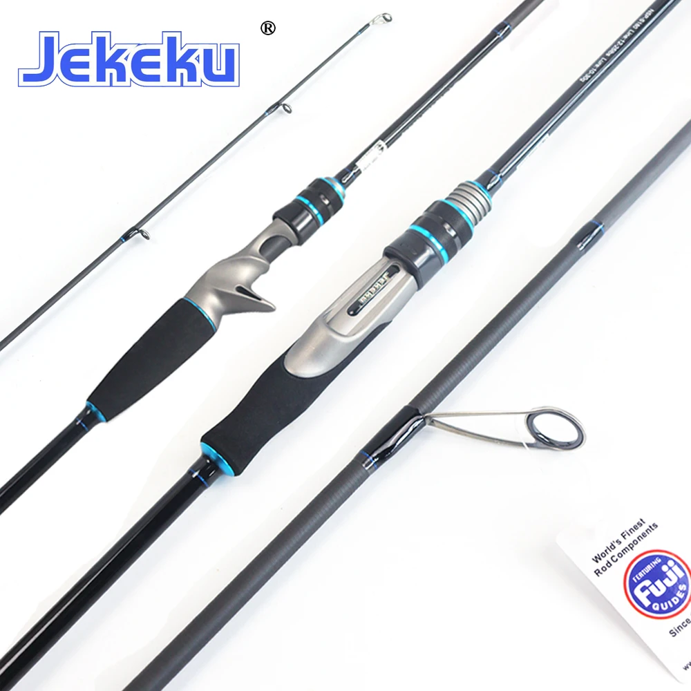 Enlarge JEKEKU NEW Superlight FUJI Cast Fsihing Rod 1.8m 2.1m 2.4m FUJI Guide Ring Fuji Reel Seat Carbon Spinning Lure M Fishing Rod