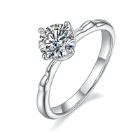 new arrival small windmill 1 0ct moissanite ring 925 sterling silver high clarity d color diamond rings women ring
