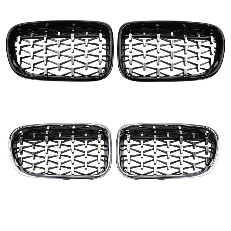 Car Silver Black Front Kidney Grill Grille Replacement Racing Grills Styling For BMW X3 F25 2011-2013 Auto External Accessories